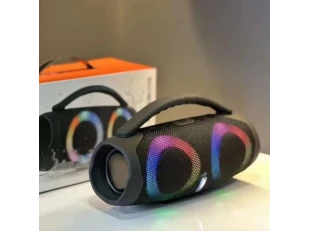 Αδιάβροχο Ισχυρό Ασύρματο Bluetooth Ηχείο Booms Box 3 Mini RGB - Μαύρος