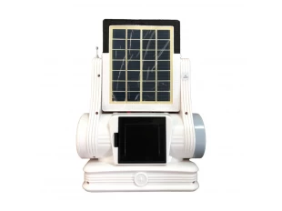 Πολυλειτουργικό φωτιστικό κάμπινγκ LED - FM, USB, SD με ηλιακή τροφοδοσία YJ-5855