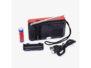 Μίνι ηχείο JOC H011BT με Bluetooth, ραδιόφωνο FM, MP3 player, κάρτα USB SD - κόκκινο