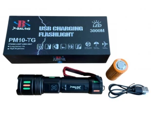 Τακτικός φακός αλουμινίου LED X-BAL G BL-621-TG -18 cm.