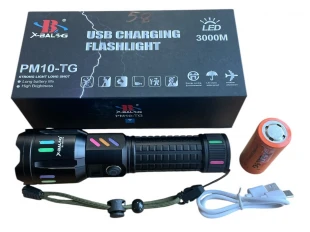 Φακός LED τακτικής αλουμινίου X-BAL G BL-G62TG - 20εκ.