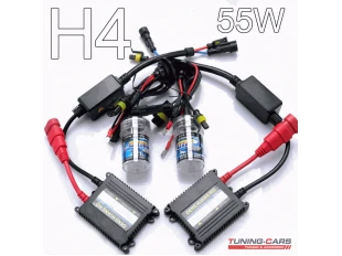 H4 55W 6000K ΣΥΣΤΗΜΑ BI-XENON (ΛΕΠΤΟ ΜΠΑΛΑΣΤ)