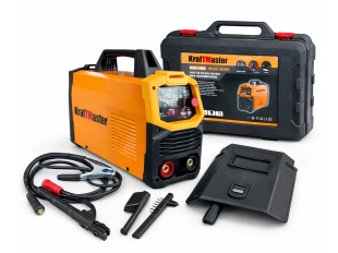 Επαγγελματικό ηλεκτρικό πριόνι inverter KraftMaster MMA-400A με θήκη - Κίτρινο