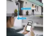 Τριπλή εξωτερική περιστρεφόμενη κάμερα WiFi AI 10MP με τρεις φακούς, ICsee, Μαύρο