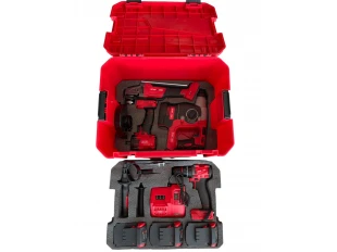 Ασύρματο σφυρί, γωνιακός τροχός, κλειδί και κατσαβίδι με 3 μπαταρίες 36V 8Ah και φορτιστή KraftRoyal