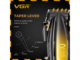 Κουρευτική μηχανή VGR V-270 με βάση φόρτισης (Κίτρινη)