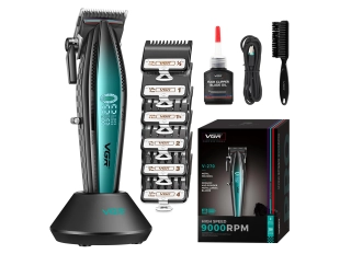 Κουρευτική μηχανή VGR V-270 με βάση φόρτισης (Πράσινη)