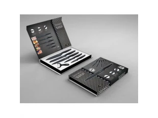 Royalty Line RL-ML5B Σετ Μαχαιριών Με Αντικολλητική Επίστρωση Μαρμάρου 5τμχ & Αποφλοιωτή