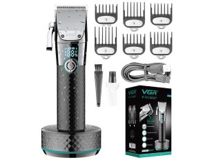 Ασύρματη κουρευτική μηχανή με βάση φόρτισης VGR V-682