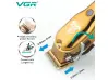 Clipper VGR 650, Ατσάλινη λεπίδα, οθόνη LCD, Έξι εξαρτήματα, Χρυσή