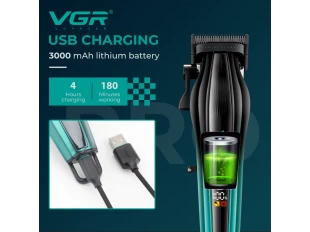 Επαγγελματική Κουρευτική Μηχανή VGR V-273 (Πράσινη)