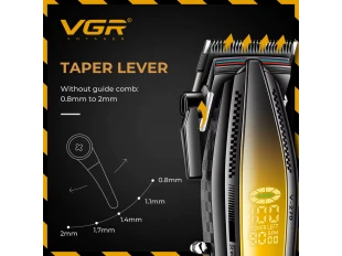 Κουρευτική μηχανή VGR V-270 με βάση φόρτισης (Κίτρινη)