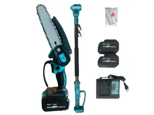 Ασύρματο ψαλίδι αμπέλου με τηλεσκοπικό κοντάρι 36V 8.0AH KRAFTROYAL 2 μπαταρίες