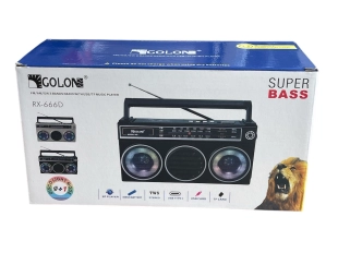 Φορητός ρετρό δέκτης 3 ζωνών GOLON RX-666SD FM, AM; SWBT, USB, TF