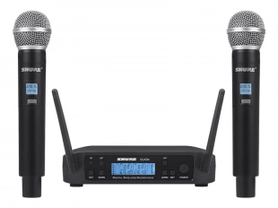 Σετ 2 ασύρματων μικροφώνων και δέκτη UHF με οθόνη Shure GLXD4 - παρόμοιο προϊόν