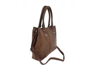 Σκούρο καφέ γυναικεία τσάντα - Emaris