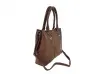 Σκούρο καφέ γυναικεία τσάντα - Emaris