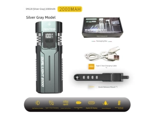 Φως ποδηλάτου LED SM-220 10W – επαναφορτιζόμενο φως ποδηλάτου με οθόνη, 4 λειτουργίες