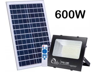 Ηλιακός Προβολέας LED 600W 6000K Αδιάβροχος με Φ/Β πάνελ