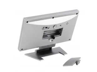 Ρολόι - Ξυπνητήρι με αισθητήρα ήχου, LCD οθόνη & ένδειξη θερμοκρασίας DS-8082 Ασημί