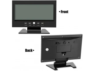 Ρολόι - Ξυπνητήρι με αισθητήρα ήχου, LCD οθόνη & ένδειξη θερμοκρασίας DS-8082 Μαύρος