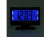 Ρολόι - Ξυπνητήρι με αισθητήρα ήχου, LCD οθόνη & ένδειξη θερμοκρασίας DS-8082 Μαύρος