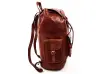Μεγάλο καφέ δερμάτινο σακίδιο πλάτης