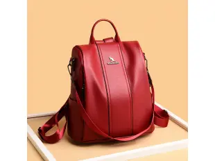 Κόκκινο γυναικείο σακίδιο πλάτης - Emi