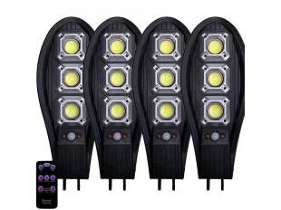 4 τεμ. Ηλιακό φωτιστικό LED 345W IP65 Αδιάβροχο