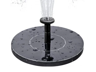 Ηλιακό συντριβάνι κήπου με 4 τύπους κεφαλών GY-8038