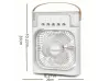 Μίνι Φορητό Κλιματιστικό & Ανεμιστήρας / Air cooler Υγραντήρας Υδρονέφωσης με Φωτισμό LED - Μαύρος