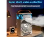 Μίνι Φορητό Κλιματιστικό & Ανεμιστήρας / Air cooler Υγραντήρας Υδρονέφωσης με Φωτισμό LED - Μαύρος