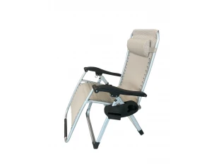 Πτυσσόμενη καρέκλα / ξαπλώστρα + μαξιλάρι και βάση για smartphone και ποτά