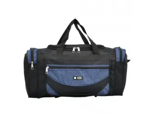 Μαύρη και μπλε τσάντα - 60εκ.