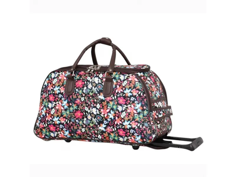Τσάντα ταξιδιού με λουλούδια Τσάντα ταξιδιού με λουλούδια