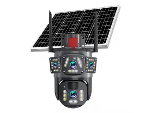 Τετραπλή ηλιακή κάμερα LYLU με κάρτα SIM - V380 Pro