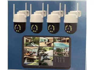 Ασύρματο σετ 4 περιστρεφόμενων καμερών AI 12mpx LYLU με οθόνη LCD NVR 10,1 ιντσών