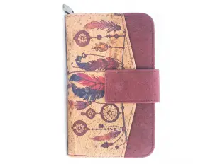 Πορτοφόλι από κόκκινο φελλό - Ινδία Πορτοφόλι από κόκκινο φελλό - Ινδία