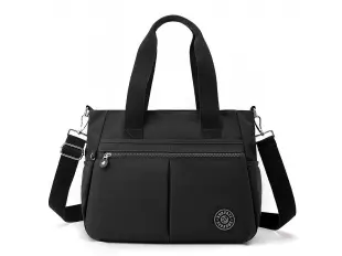 Μαύρη υφασμάτινη τσάντα - Derika