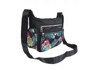 Μαύρη υφασμάτινη τσάντα - Gian