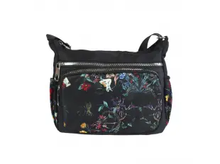 Μαύρη υφασμάτινη τσάντα - Greta