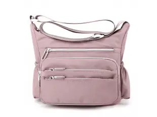 Ροζ καθημερινή υφασμάτινη τσάντα - Nikol