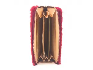 Κόκκινο πορτοφόλι - πούπουλο