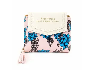 Ροζ μικρό πορτοφόλι - Κήπος Ροζ μικρό πορτοφόλι - Κήπος