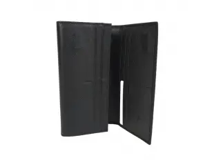 Μαύρο δερμάτινο γυναικείο πορτοφόλι - Sky