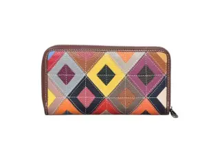 Πολύχρωμο δερμάτινο πορτοφόλι - Lono