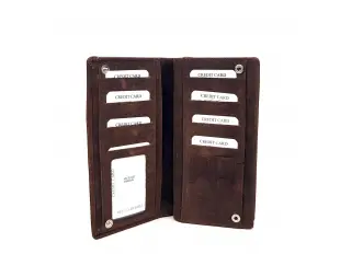 Πορτοφόλι με φερμουάρ από nubuck