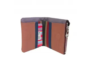 Γυναικείο πορτοφόλι σε μπορντό χρώμα με μαγνήτη - Euro