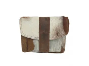 Καφέ τσάντα με φυσική γούνα - Jelis