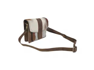 Καφέ τσάντα με φυσική γούνα - Jelis